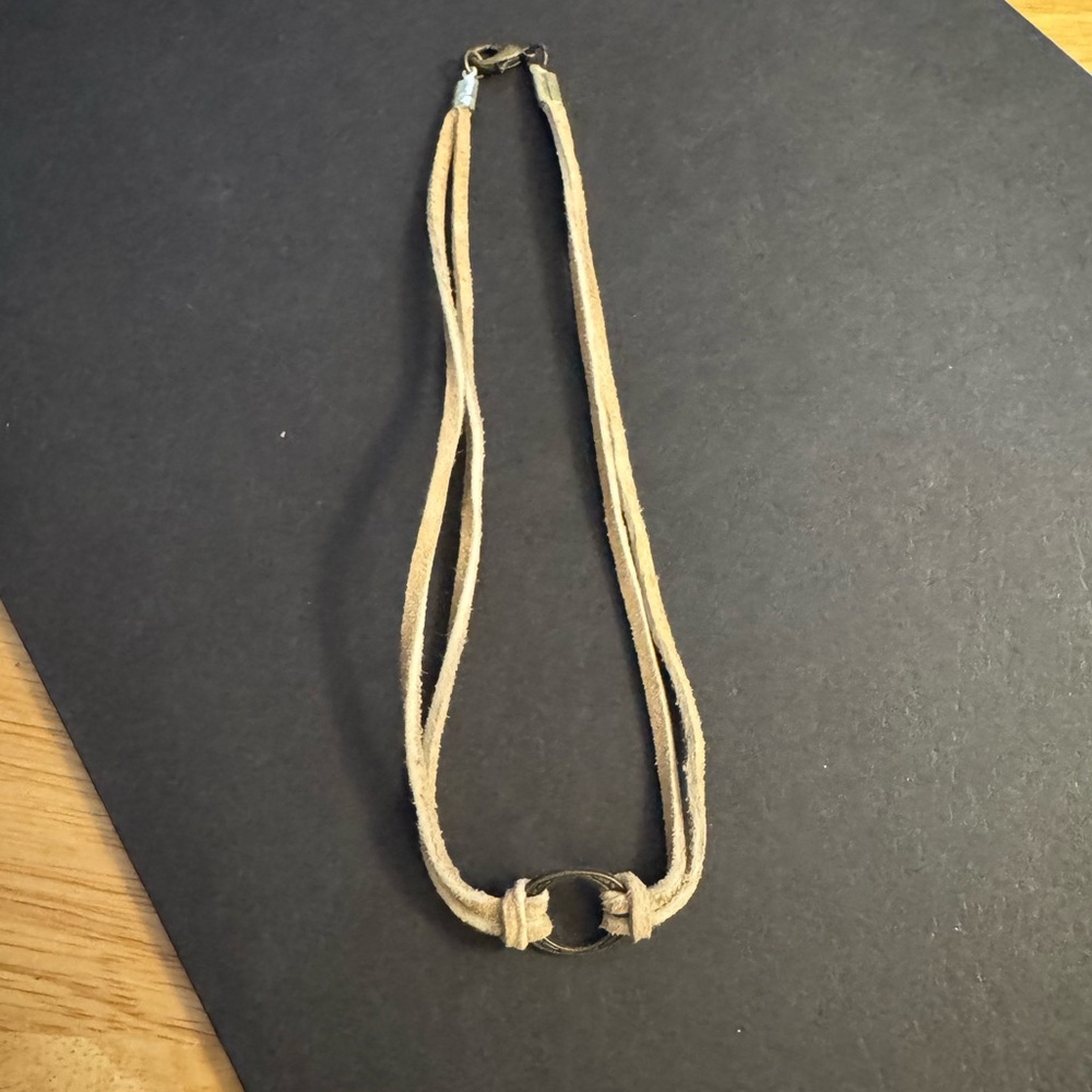 Chic Tan Suede Necklace